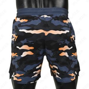 Short de gymnastique en maille imprimé d'été de haute qualité avec logo personnalisé OEM Short de basket-ball en maille pour hommes - Product Image 4