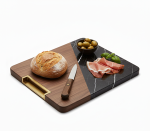 Planche à découper en bois de marbre écologique de haute qualité, fabriquée à la main, AZ ENTERPRISES, épaisseur 1,3 cm, planche à découper de cuisine, prix avantageux - Product Image 4