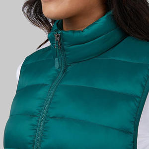 Bubble Puffer chaleco deportes invierno al aire libre sin mangas calidad única transpirable Puffer chaleco para mujer - Product Image 4