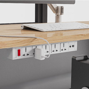 Regleta de alimentación HOEXH304 de 6 tomas para debajo del escritorio - Product Image 6