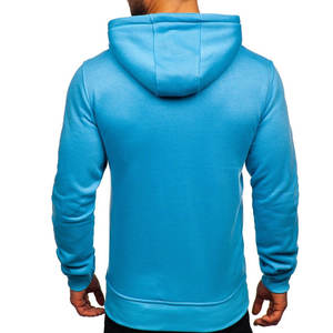 Sudaderas con capucha de hombre con diseño de logotipo personalizado Sudaderas con capucha de hombre de color sólido con servicio OEM Sudaderas con capucha de manga larga de secado rápido para la venta - Product Image 2
