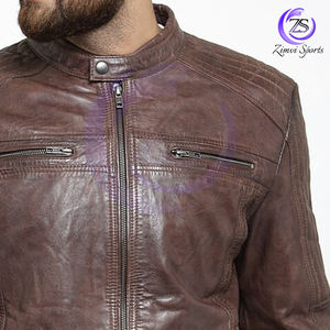 Ropa de calle de alta calidad, tarifa al por mayor, cómodo servicio OEM/ODM, nuevas y elegantes chaquetas de cuero genuino y PU Premium a la moda - Product Image 5