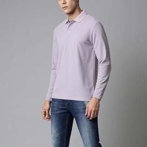 High-Quality Men's Striped Rugby Polo Shirt Durable <b>Comfortable</b> and Ideal for Casual Wear and Athletic Style Men Polo Shirts - Product Image 2