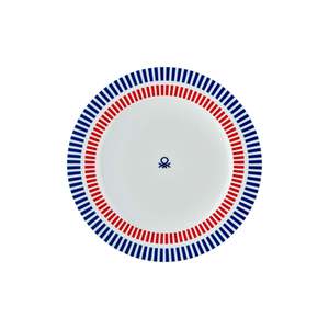Be-Kct0016 Service de table en porcelaine multicolore à rayures mélangées 24 pièces - MULTICOLORE - Product Image 3