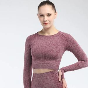 Pantalon de yoga écologique respirant taille haute pour femme Leggings de sport grande taille personnalisés ensemble de fitness 2 pièces solide - Product Image 4