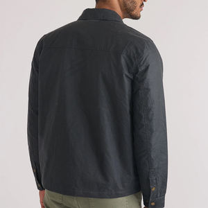 Wholesale Unisex Street Wear <b>Canvas</b> <b>Jacket</b> Dark Gray Color Four Pocket Breathable Eco-Friendly Winter Outdoor Windproof Front - Product Image 2