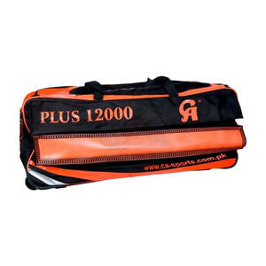 Sac de cricket CA Plus 12000 avec roulettes noir/orange - Solution de rangement pour équipement - Product Image 3