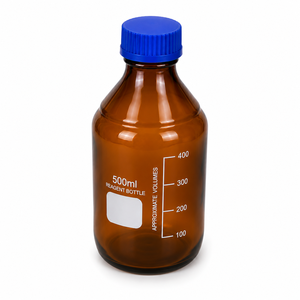 Botella de Laboratorio de Vidrio Borosilicato Ámbar de 500 ml para Investigación y Aplicaciones Farmacéuticas - Product Image 3