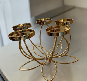 Vente flash : 5 bougeoirs en métal à bras pour un rangement compact et des configurations de décoration polyvalentes - Product Image 3