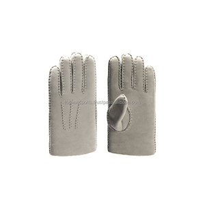 Gants d'hiver en cuir beige pour homme, originaux OEM 2026, en daim doux, chauds, pour la conduite, les activités de plein air, décontractés et tendance, pour le froid - Product Image 1