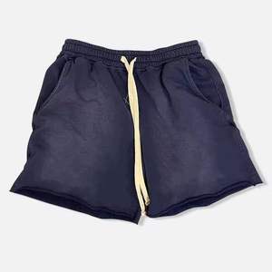 Nuevos pantalones cortos de lavado ácido con cordón de moda para hombres 2025, pantalones cortos de mezclilla para correr Vintage de algodón con estampado personalizado para hombres - Product Image 6