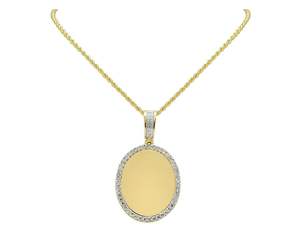 Pendentif de luxe en moissanite, aspect diamant, fabriqué en argent 925, classique, parfait pour un cadeau d'anniversaire de mariage pour femme - Product Image 4