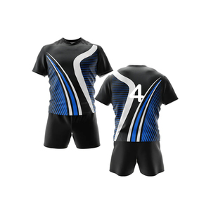 Venta al por mayor Diseña tu Propio Logotipo Pantalones Cortos Mangas Rugby Uniforme Venta Caliente Cómodo Rugby Uniforme Para Unisex Deportes al por mayor - Product Image 4