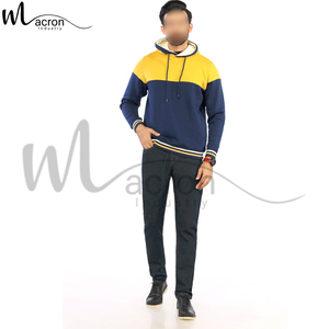 Produit tendance avec prix de gros Coupe régulière Léger avec poches Manches longues Casual Sports Uni Pull à capuche pour hommes - Product Image 2