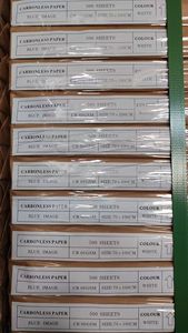 Image bleue sans carbone du papier 60gsm 70x100cm du rose CFyellow CFB <span class=keywords><strong>blanc</strong></span> de CB - Product Image 3