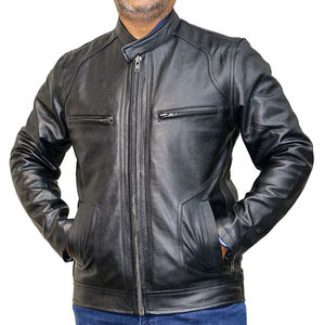 Nouvelle arrivée Veste en cuir de moto pour homme, légère, de haute qualité, design personnalisé, coupe-vent, vêtements de sport, grande taille, veste d'extérieur - Product Image 1