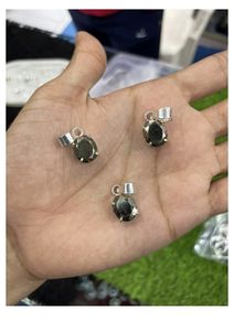 Colgante de Pirita India, Forma Ovalada Facetada, Gema Auténtica Tallada y Facetada, Estilo Boho, Verano, Collar de Playa - Product Image 3