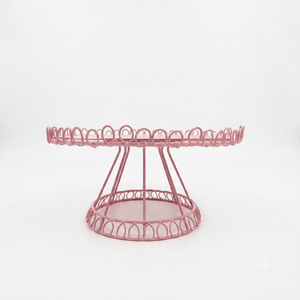 Industrial Metal Cake Stand <b>Storage</b> Basket Vintage Style Rust Resistant Wire Design for Kitchen Living Room Display Decor - Product Image 6