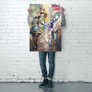 Jojo's Bizarre Adventure Anime <b>Poster</b> Joseph and Ceasar - Product Image 3