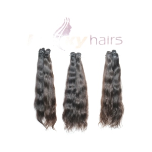 Vente en gros d'extensions de cheveux humains vierges bruts indiens Faisceaux droits à cuticules alignés dans des styles de vagues profondes/lâches de qualité capillaire Remy - Product Image 6