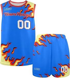 Ensemble de maillots de basket-ball personnalisés en gros, uniformes d'équipe réversibles avec impression personnalisée, ensemble de maillots de basket-ball pour match - Product Image 4