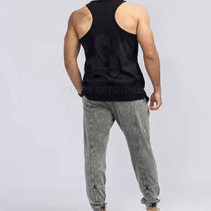 Vêtements de sport fabriqués au Pakistan, débardeur décontracté en maille respirante, vente directe d'usine, grande taille, vêtements d'été pour hommes - Product Image 4