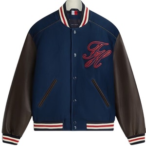 New Finished Men Casual Winter Unisex Button College Varsity Jacket Wool Windproof Waterproof Breathable Quick Dry OEM Service - Product Image 1