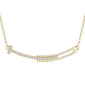 Multi Layer Trendy Link Chain 925 Sterling Silver Brilliant Cut 1.2mm Smile Moissanite Choker Pendant <b>Necklace</b> Birthday Gift - Product Image 1