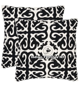 Funda de cojín cosida con cadena de lana bordada Cachemira hecha a mano de diseñador 2025 para sofá sala de estar de proveedor indio - Product Image 6