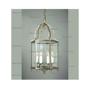 Lanterne suspendue Ramadan Kareem en laiton et verre couleur or, qualité supérieure, forme personnalisée - Product Image 2