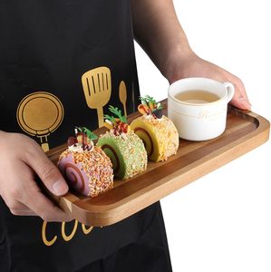 Plateau de service en bois d'inspiration vintage pour les amateurs de décoration rustique pour servir des collations, des cocktails au café avec un attrait intemporel - Product Image 6