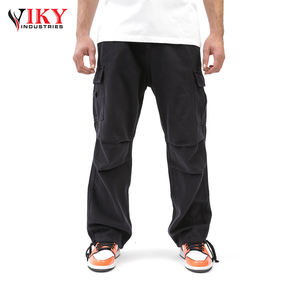 Pantalones Cargo Color negro Nueva llegada Tela de algodón con múltiples bolsillos Al Aire Libre Los hombres usan pantalones Cargo POR VIKY INDUSTRIES - Product Image 6