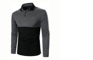 Polo à manches longues de haute qualité pour hommes - Product Image 4