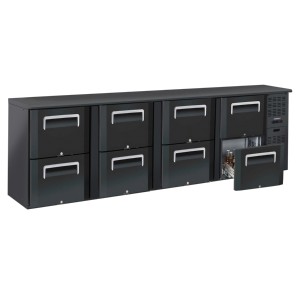 Refroidisseurs à vin et boissons à 4 x 2 tiroirs pour bar arrière - Product Image 1