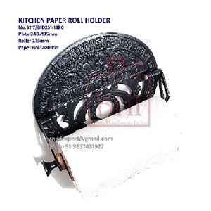 Rouleau de cuisine en silicone, Design rétro victorien, porte-rouleau de cuisine, design Vintage rétro, montage mural - Product Image 4