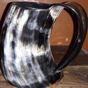 Custom Made 500ml Horn Ceramic Cups for Viking Fans 2025 Solid Pattern Engraving Back to School Supplies Minimum Order 1pc - Product Image 6