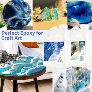 Resina Epoxi LEQU de 35.2oz, Pegamento AB de Alto Brillo, Adhesivo No Amarilleante para Fabricación de Joyería y Vasos - Product Image 5