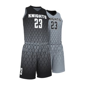 Fábrica al por mayor ligero personalizado baloncesto uniforme 100% poliéster transpirable impreso logotipo personalizado nombre del jugador servicio OEM - Product Image 1