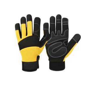 Gants de mécanicien unisexe en cuir de vachette Logo personnalisable Adultes Gants de sécurité au travail en PU pour le fonctionnement de machines conçus pour les unisexes - Product Image 5