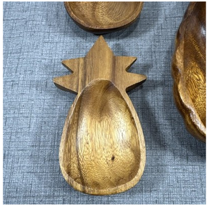 Wood Serving Bowl Luxury Home Hotel Restaurant Used <b>Pineapple</b> Shape Home Hotels and Restaurants Used - Product Image 6