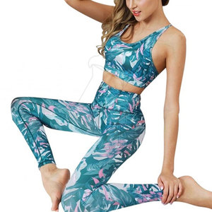 ชุดโยคะพิมพ์ลายสำหรับผู้หญิงน้ำหนักเบาผสมผสานแฟชั่นและฟังก์ชั่นเหมาะสำหรับโยคะฟิตเนสและชุดลำลอง - Product Image 2