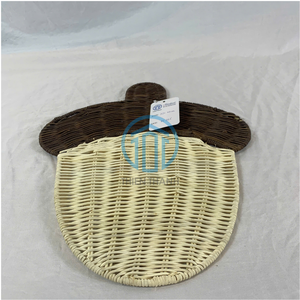 Manteles individuales de ratán con forma de bellota personalizados de estilo único, cargador para mesa de comedor, vajilla Natural tejida a mano de Vietnam - Product Image 6