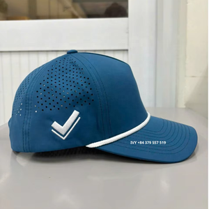 Gorra de golf impermeable con visera curva elegante, 5 paneles estructurados, cierre a presión, bordado 3D, OEM, moda para exteriores - Product Image 5