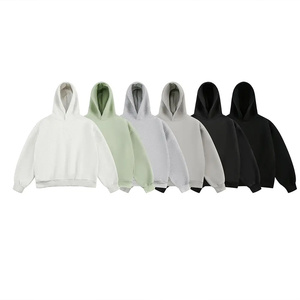 Oversized Heavyweight Cotton Fleece Embroidered Hoodies for Men High Quality Winter Warm Drop Shoulder Eco-Friendly Lined - Product Image 1