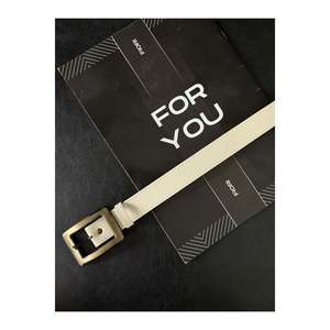 Ceinture carrée antique dorée pour femme, ceinture de pantalon, ceinture de veste, ceinture de robe, ceinture de chemise - Beige antique - Product Image 4