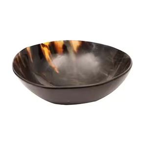 Ensaladera de cuerno de búfalo orgánico de calidad de exportación, plato de servicio ecológico Natural rústico para Decoración de mesa de comedor, pulido clásico - Product Image 1
