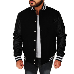 OEM personalizado Chenille bordado lona manga Vintage Formal béisbol Letterman Versity chaqueta Unisex transpirable impermeable - Product Image 1