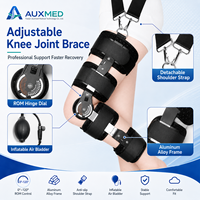 Attelle de genou réglable avec chambre à air unique pour les blessures aux ligaments et la récupération du ménisque