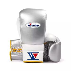 Nouveaux gants de boxe à lacets gagnants MS-BG-472 en cuir de vachette véritable de qualité supérieure sur mesure - Product Image 1