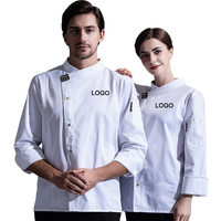 Chef veste Restaurant serveur uniforme cuisine manteau vêtements de travail pour hommes personnalisé Chef uniforme femme